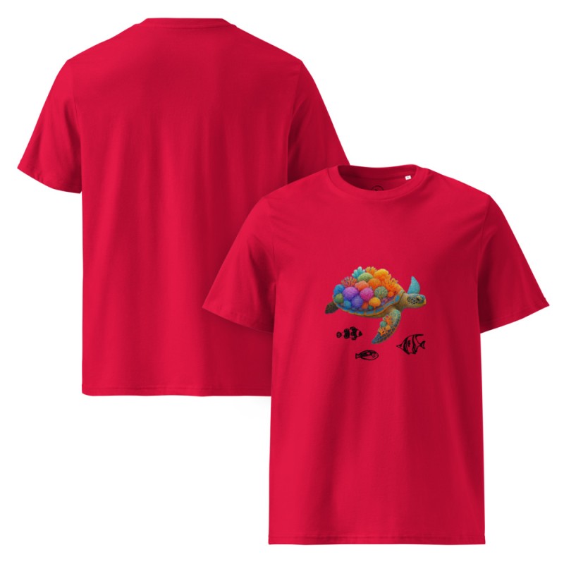 Coral Sea Turtle Organic T-Shirt
