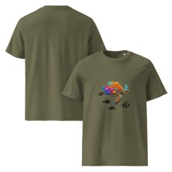 Coral Sea Turtle Organic T-Shirt