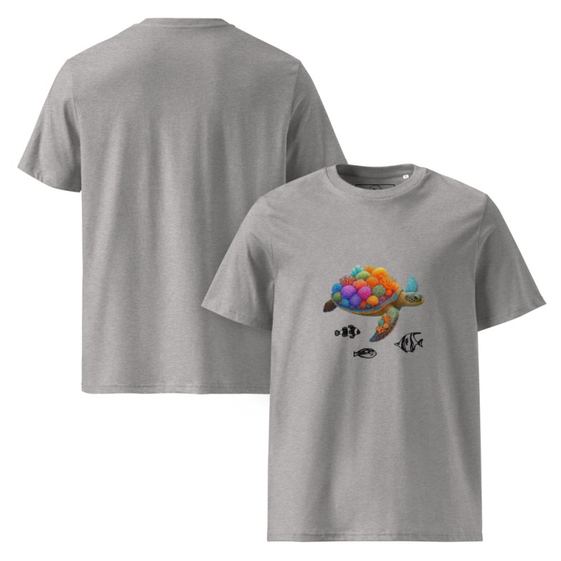 Coral Sea Turtle Organic T-Shirt