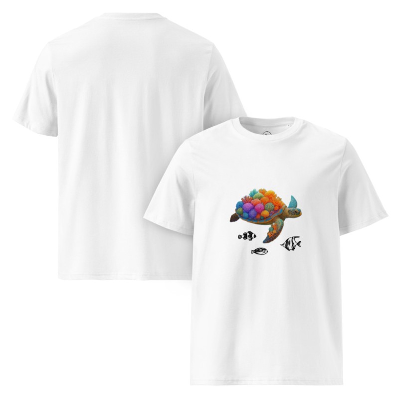 Coral Sea Turtle Organic T-Shirt