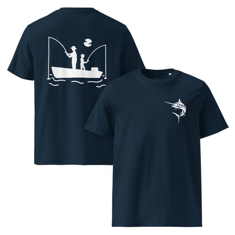 Marlin meets Fisherman organic cotton t-shirt
