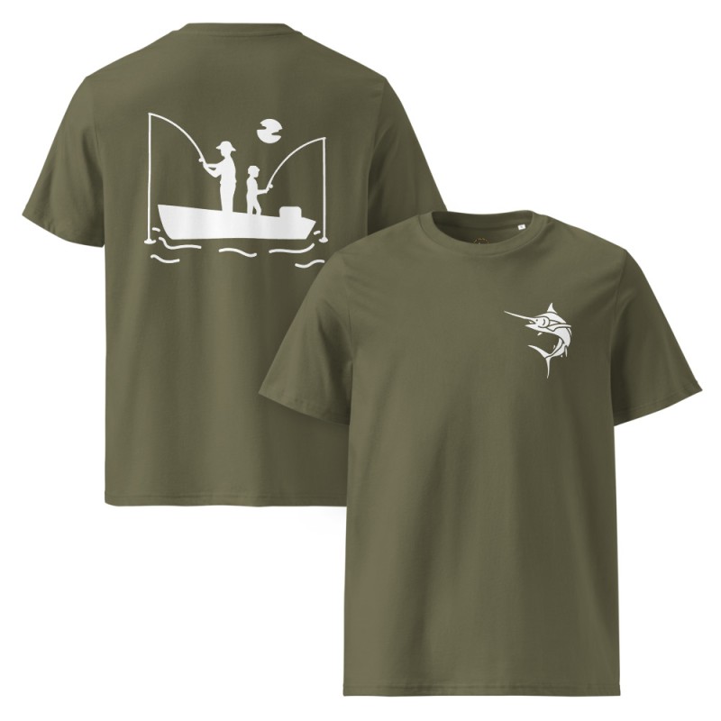 Marlin meets Fisherman organic cotton t-shirt