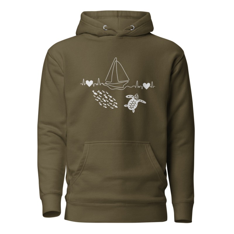 Heartbeat of the Ocean Premium Hoodie