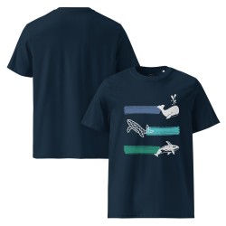 Whale Stripes Light Organic T-Shirt