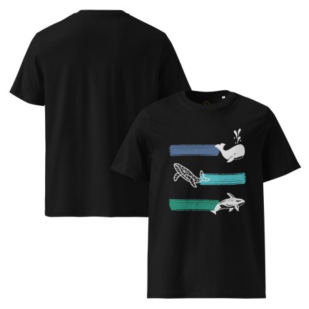Whale Stripes Light Organic T-Shirt
