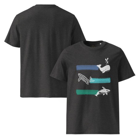 Whale Stripes Light Organic T-Shirt