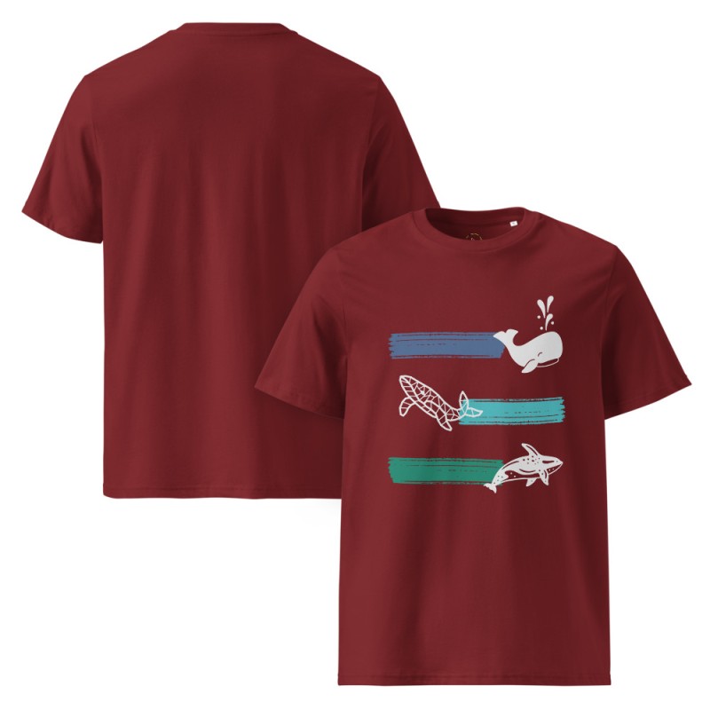 Whale Stripes Light Organic T-Shirt