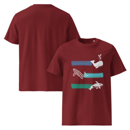 Whale Stripes Light Organic T-Shirt