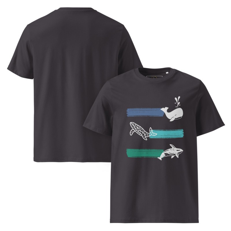Whale Stripes Light Organic T-Shirt