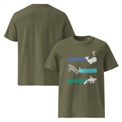 Whale Stripes Light Organic T-Shirt