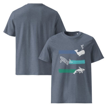 Whale Stripes Light Organic T-Shirt