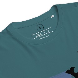 Whale Stripes Dark Organic T-Shirt