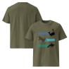 Whale Stripes Dark Organic T-Shirt