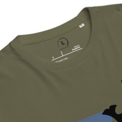 Whale Stripes Dark Organic T-Shirt