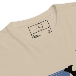 Whale Stripes Dark Organic T-Shirt