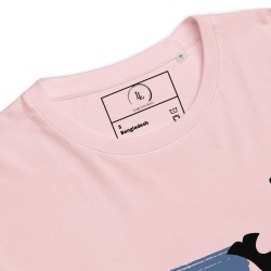 Whale Stripes Dark Organic T-Shirt
