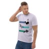 Whale Stripes Dark Organic T-Shirt