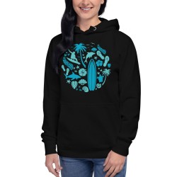 Surfer Circle Premium Hoodie