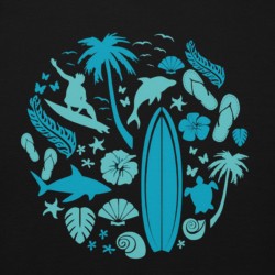 Surfer Circle Premium Hoodie