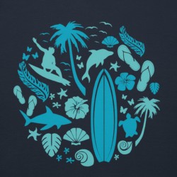 Surfer Circle Premium Hoodie