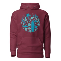 Surfer Circle Premium Hoodie