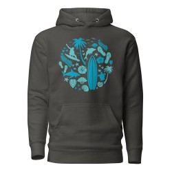 Surfer Circle Premium Hoodie