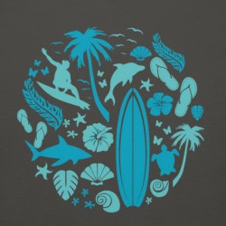 Surfer Circle Premium Hoodie