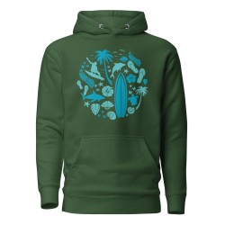 Surfer Circle Premium Hoodie