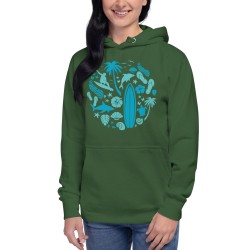 Surfer Circle Premium Hoodie