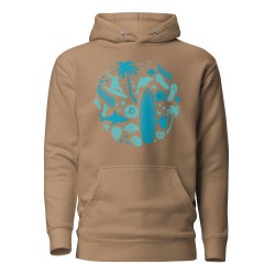 Surfer Circle Premium Hoodie
