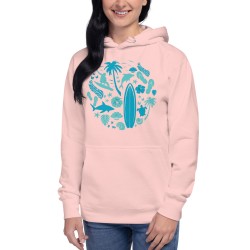 Surfer Circle Premium Hoodie