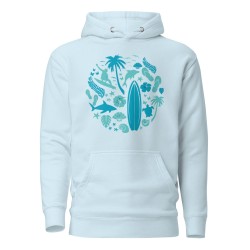 Surfer Circle Premium Hoodie