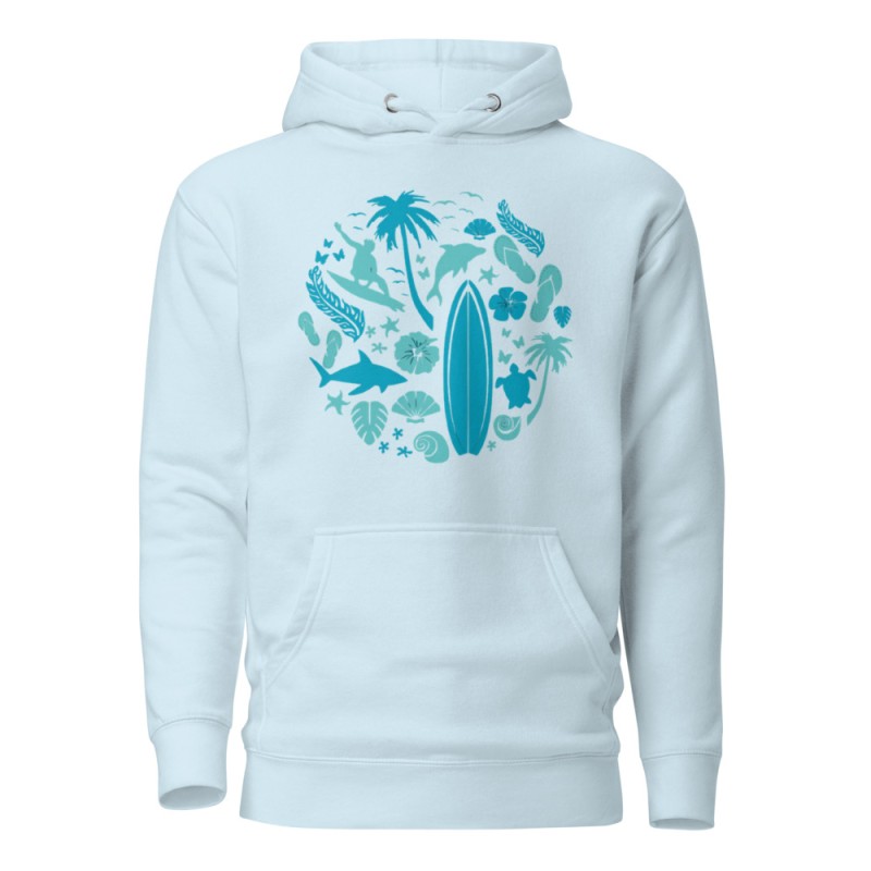 Surfer Circle Premium Hoodie