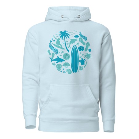 Surfer Circle Premium Hoodie