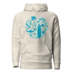 Surfer Circle Premium Hoodie