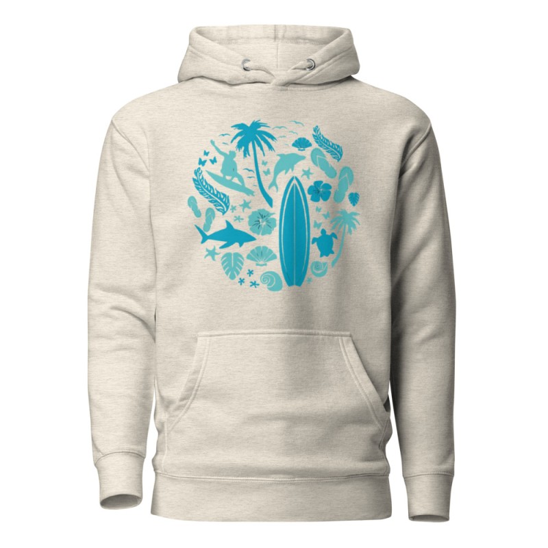 Surfer Circle Premium Hoodie