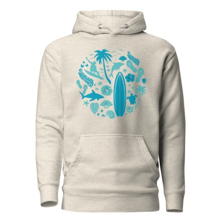 Surfer Circle Premium Hoodie