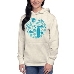 Surfer Circle Premium Hoodie