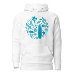 Surfer Circle Premium Hoodie
