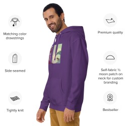 Purple Riptide Premium Hoodie