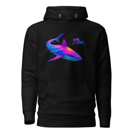 Deep Sea Disco – Diver & Shark Premium Hoodie