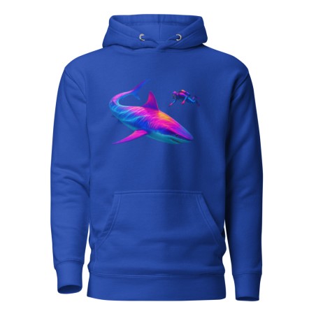 Deep Sea Disco – Diver & Shark Premium Hoodie
