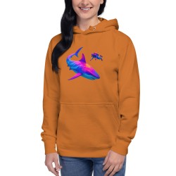 Deep Sea Disco – Diver & Shark Premium Hoodie
