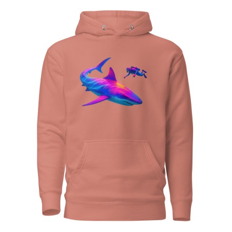 Deep Sea Disco – Diver & Shark Premium Hoodie