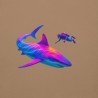 Deep Sea Disco – Diver & Shark Premium Hoodie