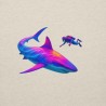Deep Sea Disco – Diver & Shark Premium Hoodie