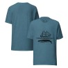 Sailingboat with whale T-shirt dark print