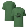 Sailingboat with whale T-shirt dark print