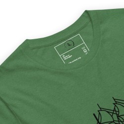 Sailingboat with whale T-shirt dark print