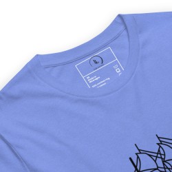 Sailingboat with whale T-shirt dark print